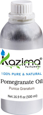 

KAZIMA Pomegranate Seed Essential Oil (500ML) 100% Pure Natural & Undiluted For Skin care & Hair treatment(500 ml)