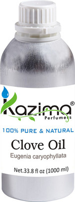 

KAZIMA Clove Essential Oil (1000ML) 100% Pure Natural & Undiluted For Skin care & Hair treatment(1000 ml)