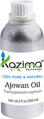 

KAZIMA Ajowan Essential Oil (500ML) 100% Pure Natural & Undiluted For Skin care & Hair treatment(500 ml)