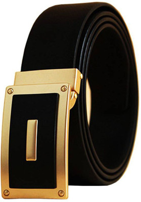 

PRO365 Men Casual, Party, Formal, Evening Gold Genuine Leather Belt, Golden