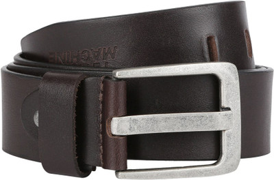 

Flying Machine Men Casual Brown Genuine Leather Belt, Dark brown