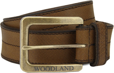 

Woodland Men Casual Tan Genuine Leather Belt