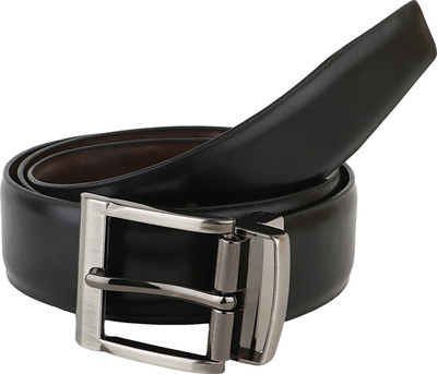

Bharat Leather Emporium Men Formal Black Synthetic Reversible Belt