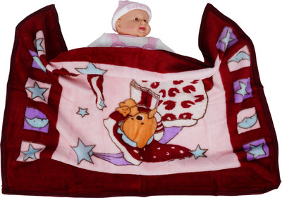 

Aarushi Printed  Blanket(Cotton, Maroon,Pink