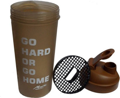 

Hyper Adam AN-80 BPA Free Shakeit 600 ml Shaker(Pack of 1, Brown)