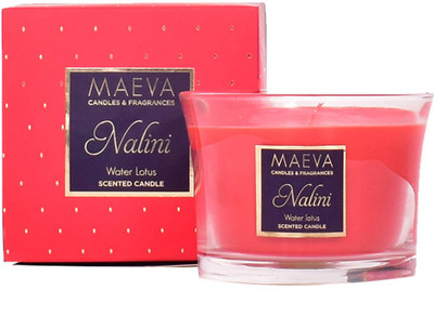 

MAEVA NALINI FLARED GLASS SCENTED CANDLE Candle(Red, Pack of 1)