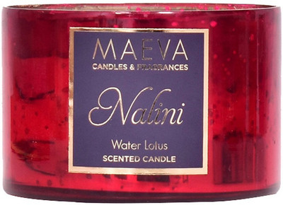 

MAEVA NALINI 3-WICK RED MERCURY GLASS SCENTED CANDLE Candle(White, Pack of 1)