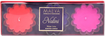 

MAEVA NALINI FLOWER GLASS SCENTED CANDLE Candle(Multicolor, Pack of 3)