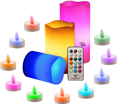 

ShopyBucket Amazing Diwiali Gift Set Led Diya_2 Candle(Multicolor, Pack of 10)