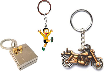 

MGP Fashion Love couple romentic gift girl boy family Trendy Gift Metallic Key Chain Combo No.531 Key Chain(Multicolor)