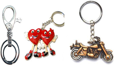 

MGP Fashion Love couple romentic gift girl boy family Trendy Gift Metallic Key Chain Combo No.527 Key Chain(Multicolor)