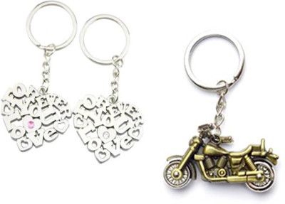 

MGP Fashion Attractive,God,couple,love,cartton,locking,Trendy Love Girl Boy Family Gift Metal Key Chain Combo No.392 Key Chain(Multicolor)