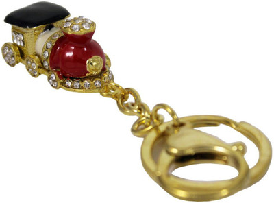 

Tootpado Mini Train - Gold (LNTg130) - Stylish Stone Metal Keychain Key ring chain Key Chain(Multicolor)