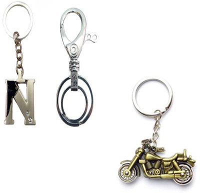 

MGP Fashion Love couple romentic gift girl boy family Trendy Gift Metallic Key Chain Combo No.482 Key Chain(Multicolor)