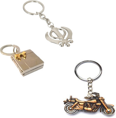 

MGP Fashion Love couple romentic gift girl boy family Trendy Gift Metallic Key Chain Combo No.536 Key Chain(Multicolor)