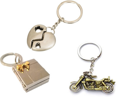 

MGP Fashion Love couple romentic gift girl boy family Trendy Gift Metallic Key Chain Combo No.476 Key Chain(Multicolor)
