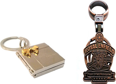 

MGP Fashion LOVE COUPLE ROMENTIC FAMILY GIRL BOY CARTOON PHOTO FRAME GIFT KEY CHAIN COMBO Royal Enfield Motorcycles Copper Metal Design-11 Hook Locking Locking Key Chain(Multicolor)