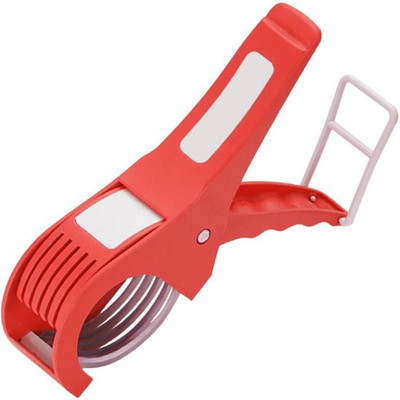 ShopAis Multi Veg Cutter Vegetable Peeler Chopper(1 Veg Cutter), Red