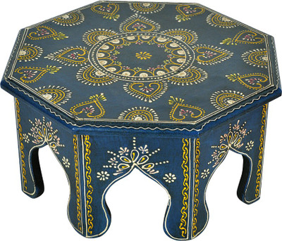 

Lal Haveli Home Décor Bajot Wooden All Purpose Chowki(Blue, Pack of 1)