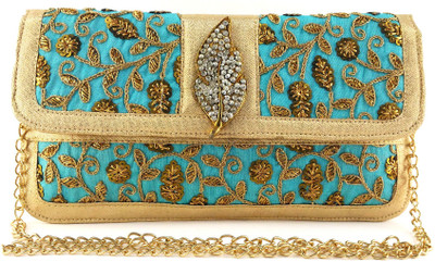 

Anmita Party Green Clutch