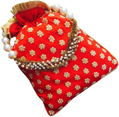 

CRAFTBAZAAR Party Red Clutch