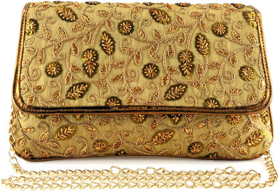

Anmita Party Gold Clutch