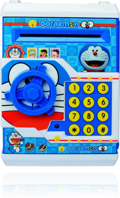 

Toys Factory Piggy Bank In Doreamon Cartoon Print Coin Bank(Multicolor)