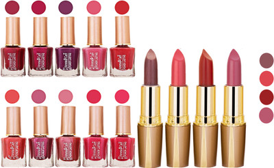 

Aroma Care Wholesale Rate Combo Of Nail Polish And RG Lipstick 62(Set of 2)
