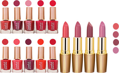 

Aroma Care Wholesale Rate Combo Of Nail Polish And RG Lipstick 76(Set of 2)