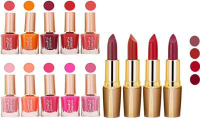 

Aroma Care Wholesale Rate Combo Of Nail Polish And RG Lipstick 72(Set of 2)