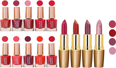 

Aroma Care Wholesale Rate Combo Of Nail Polish And RG Lipstick 13(Set of 2)