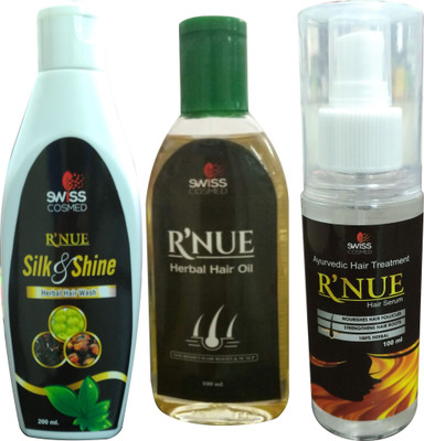 

Swisscosmed R'Nue Hair & Care Combo ( Oil+Serum+Shampoo)(Set of 3)
