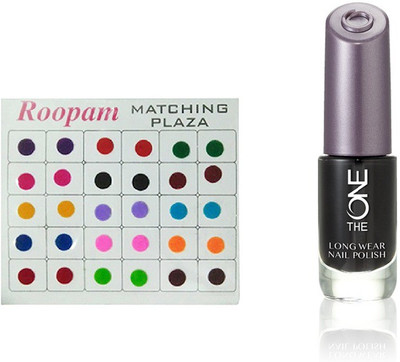 

Oriflame Sweden Bindi with The ONE long nail polish 5 ml (Black Noir)(Set of 2)