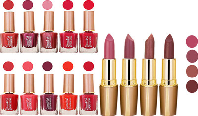 Aroma Care Wholesale Rate Combo Of Nail Polish And RG Lipstick 22(Set of 2)