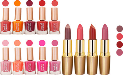 

Aroma Care Wholesale Rate Combo Of Nail Polish And RG Lipstick 63(Set of 2)