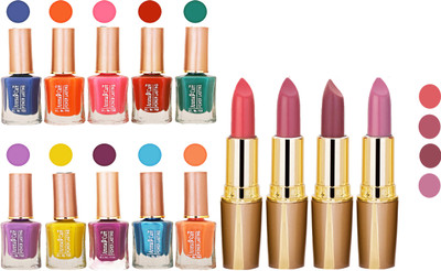 

Aroma Care Wholesale Rate Combo Of Nail Polish And RG Lipstick 73(Set of 2)