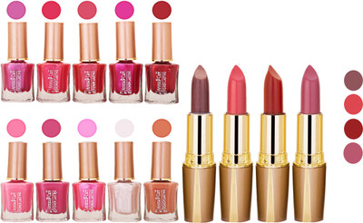 

Aroma Care Wholesale Rate Combo Of Nail Polish And RG Lipstick 61(Set of 2)