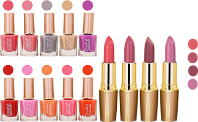 

Aroma Care Wholesale Rate Combo Of Nail Polish And RG Lipstick 74(Set of 2)