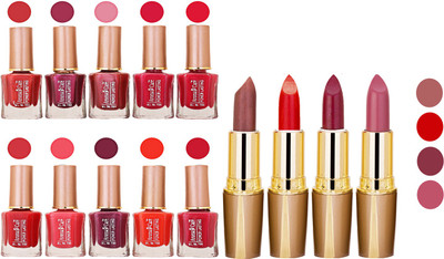 

Aroma Care Wholesale Rate Combo Of Nail Polish And RG Lipstick 31(Set of 2)