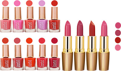 

Aroma Care Wholesale Rate Combo Of Nail Polish And RG Lipstick 102(Set of 2)