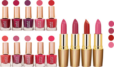 

Aroma Care Wholesale Rate Combo Of Nail Polish And RG Lipstick 107(Set of 2)