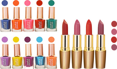 

Aroma Care Wholesale Rate Combo Of Nail Polish And RG Lipstick 82(Set of 2)