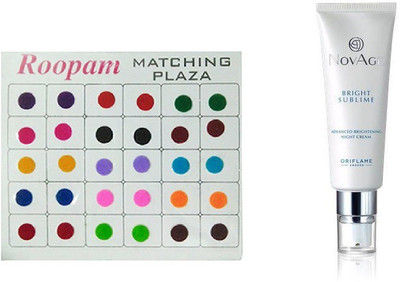

Oriflame Sweden Bindi with NovAge Bright Sublime Advanced Brightening Night Cream(50ml)(Set of 2)