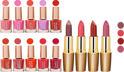 

Aroma Care Wholesale Rate Combo Of Nail Polish And RG Lipstick 57(Set of 2)