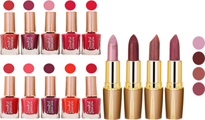 

Aroma Care Wholesale Rate Combo Of Nail Polish And RG Lipstick 04(Set of 2)