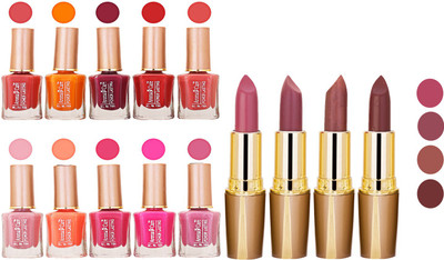 

Aroma Care Wholesale Rate Combo Of Nail Polish And RG Lipstick 27(Set of 2)