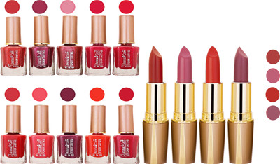 

Aroma Care Wholesale Rate Combo Of Nail Polish And RG Lipstick 85(Set of 2)