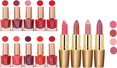 

Aroma Care Wholesale Rate Combo Of Nail Polish And RG Lipstick 49(Set of 2)