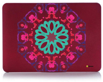 

Hamee Red Burgundy Maroon Hard Hybrid Slim Fit Plastic Bumper Back Shell Case Cover for Apple MacBook Pro Retina 13" (A1502 / A1425) - Purple Rangoli Combo Set