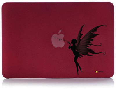 

Hamee Red Burgundy Maroon Hard Hybrid Slim Fit Plastic Bumper Back Shell Case Cover for Apple MacBook Pro 13" 2015 edition (A1278) - Fairy Wish Combo Set